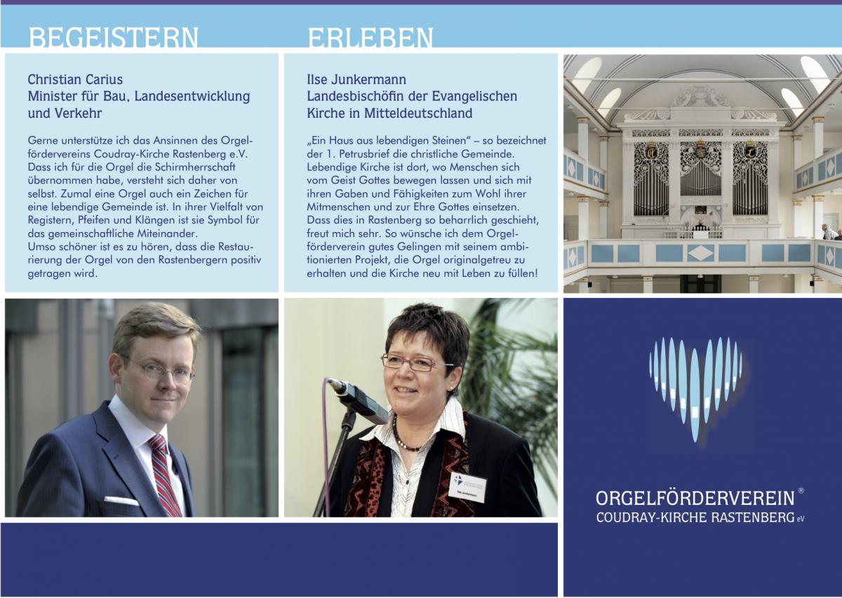 Orgelpatenschaft Coudray Kirche Rastenberg