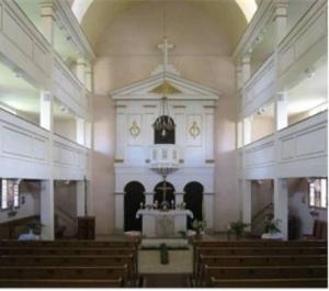 Coudray, Hopfgarten, 1835, Blick auf den Kanzelaltar