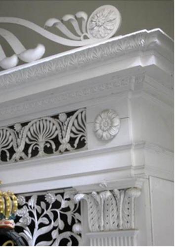 Orgelprospekt, Kapitellform an den Pilastern. 