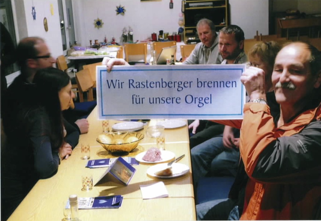 Wir Rastenberger brennen für unsere Orgel - selbstgemachter Orgelbrand